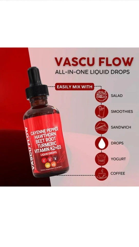 2-PACK Sea Moss & Vascu Glow Drops 2-Pack | Liquid Multivitamin Herbal Supplement