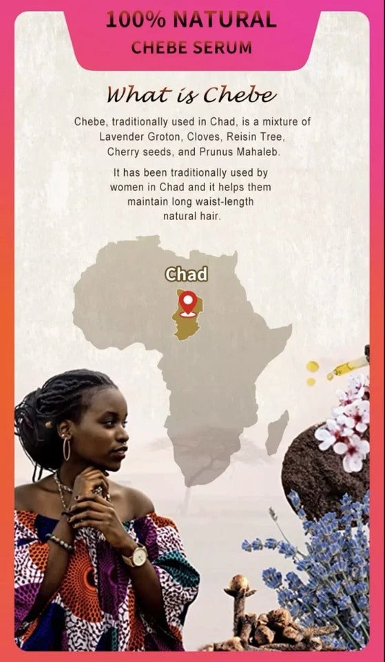 100g African Chebe Powder 100% Natural Ingredients Promote Hair Growth USA Stock
