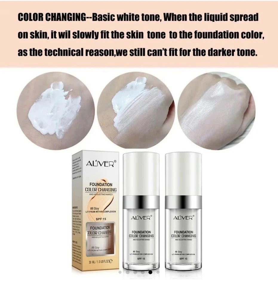 Colour Changing Foundation Magic Flawless Concealer Makeup Change Skin Tone /
