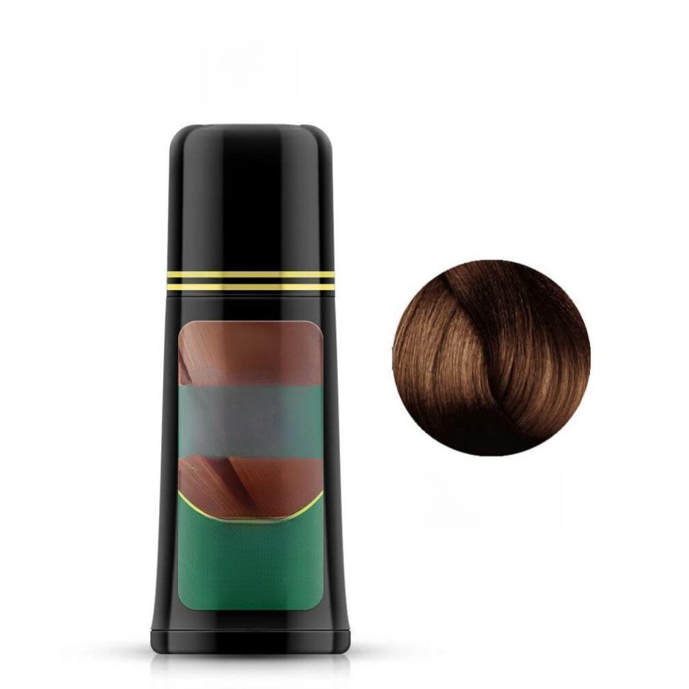 Argan Oil Hair Color Shampoo - Dark Brown, 500 ML: Instant Fast Acting Long Lasting Signature Hair Dye, Ammonia-Free, Nourishing, Shining, Professional, Easy to Use, Salon Quality