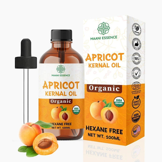 100ML LARGE ORGANIC APRICOT KERNEL OIL 100% PURE AND NATURAL NON-GMO MADE IN USA