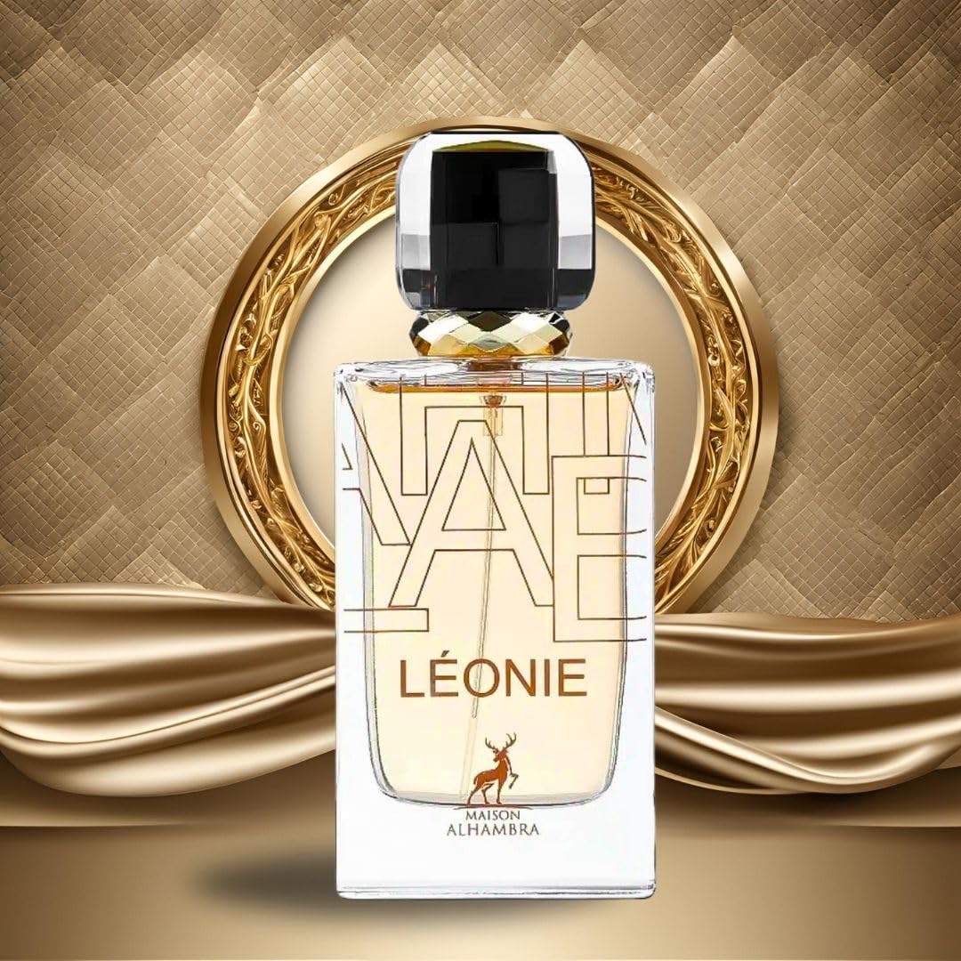 Maison Alhambra Leonie Eau de Parfum Spray 100ml Women's Floral Woody Musk Perfume with Lavender Mandarin Jasmine Vanilla & Ambergris Elegant Long Lasting Scent for Day Evening Wear Regular Edition