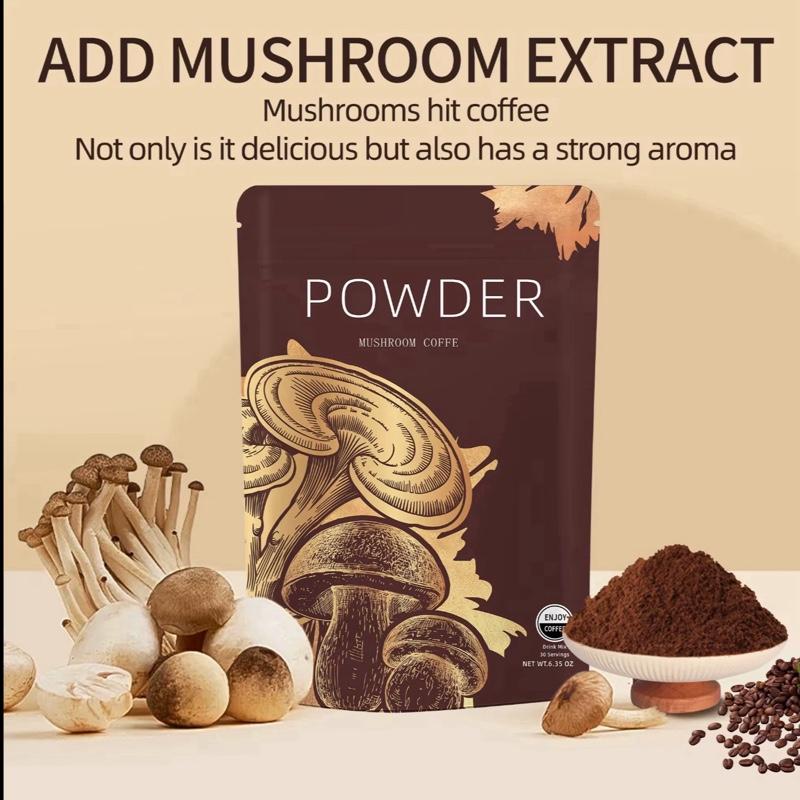 Mushroom Arabian Coffee Energy Focus Gut Mental Clarity Superfood Alternative 6.3 OZ US Made for Enhanced Wellbeing and Cognitive Function