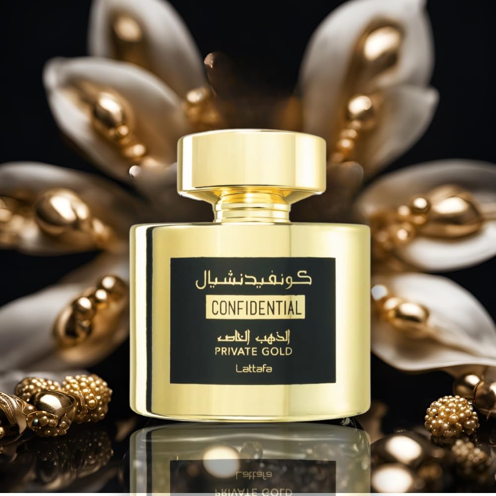 Gold Eau de Parfum Spray 100ml Unisex Fruity Musky Perfume with Peach Passion Fruit Lily of the Valley Vanilla Patchouli & Heliotrope Long Lasting Tropical Scent Regular Edition