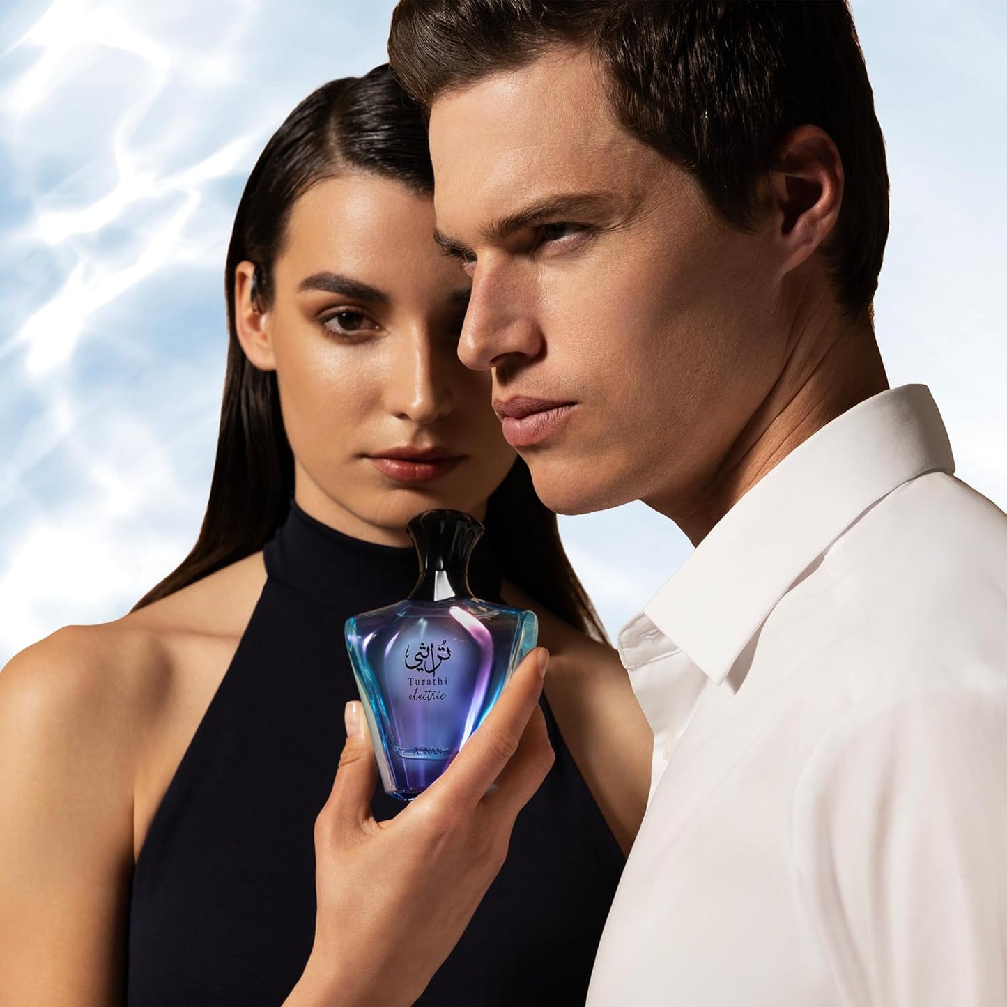 Afnan Turathi Electric Eau de Parfum Spray 90ml - Unisex Summer Fragrance with Bergamot Grapefruit Pear Apple Cedarwood & Vanilla - Radiant Long Lasting Scent for Day & Night - Fresh Fruity Smooth Signature Perfume