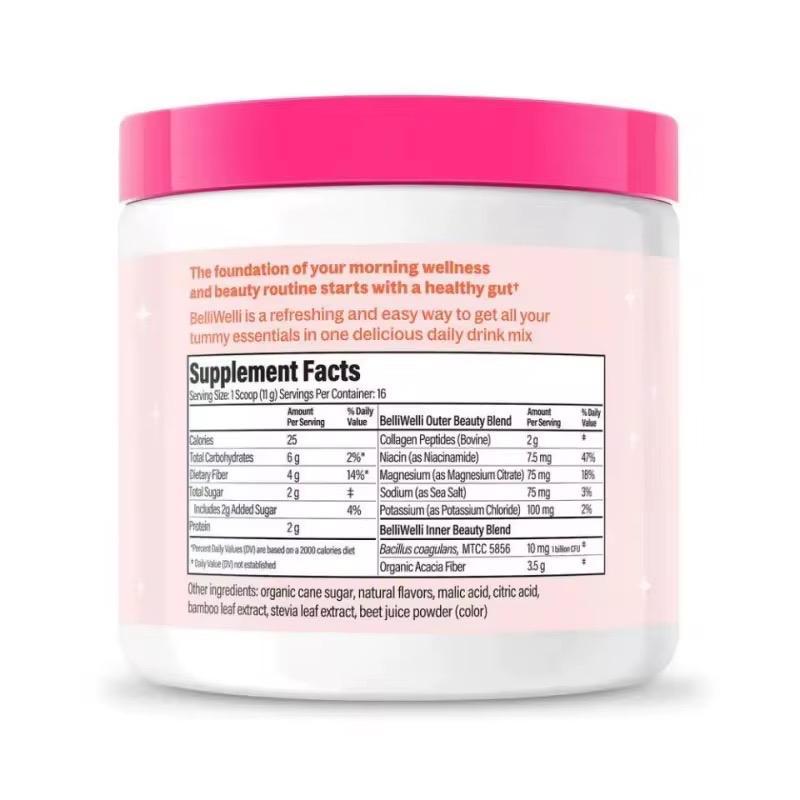 Daily Fiber & Probiotics Supplement with Collagen - Tropical Breeze Flavor | Boosts Gut Health, Hydration & Skin, Hair & Nails | Supports Digestive Wellness & Regularity | 1 Billion CFU Probiotics, 2g Collagen & 4g Fiber per Serving