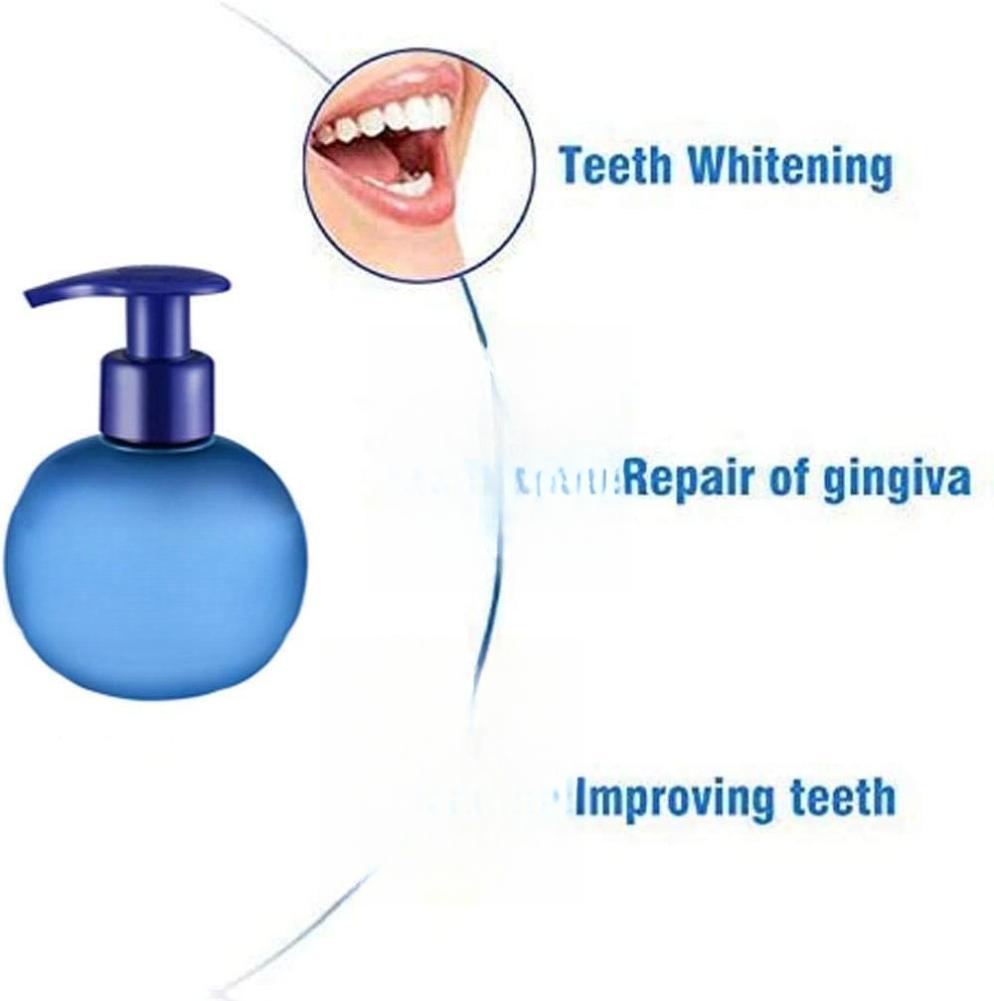 Intensive Stain Removal Whitening Toothpaste 2PCS Baking Soda Gel Toothpaste with Passion Fruit & Blueberry Flavor for Fresh Breath Oral Care Fight Bleeding Gums Power Cleaning - Pack