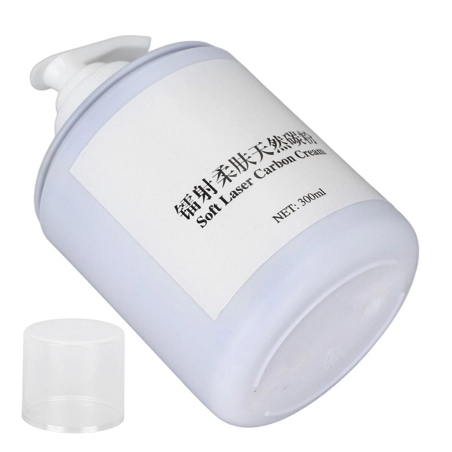 Skin Care Carbon Peel Gel Rejuvenation 300ml - All-Natural Deep Cleansing Cream for Softness & Wrinkle Reduction - Alcohol-Free Formula with Improved Pressure Head Design