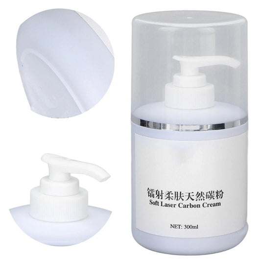 Skin Care Carbon Peel Gel Rejuvenation 300ml - All-Natural Deep Cleansing Cream for Softness & Wrinkle Reduction - Alcohol-Free Formula with Improved Pressure Head Design