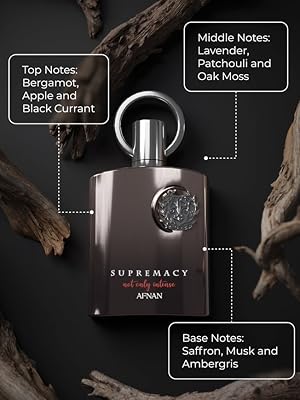 Intense Extrait de Parfum Spray for Men 100ml - Bold Long-Lasting Fragrance with Bergamot Apple Lavender & Ambergris Notes