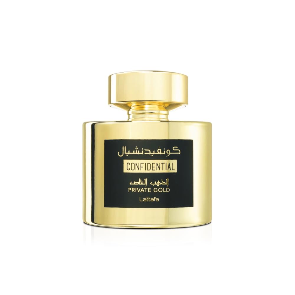 Gold Eau de Parfum Spray 100ml Unisex Fruity Musky Perfume with Peach Passion Fruit Lily of the Valley Vanilla Patchouli & Heliotrope Long Lasting Tropical Scent Regular Edition