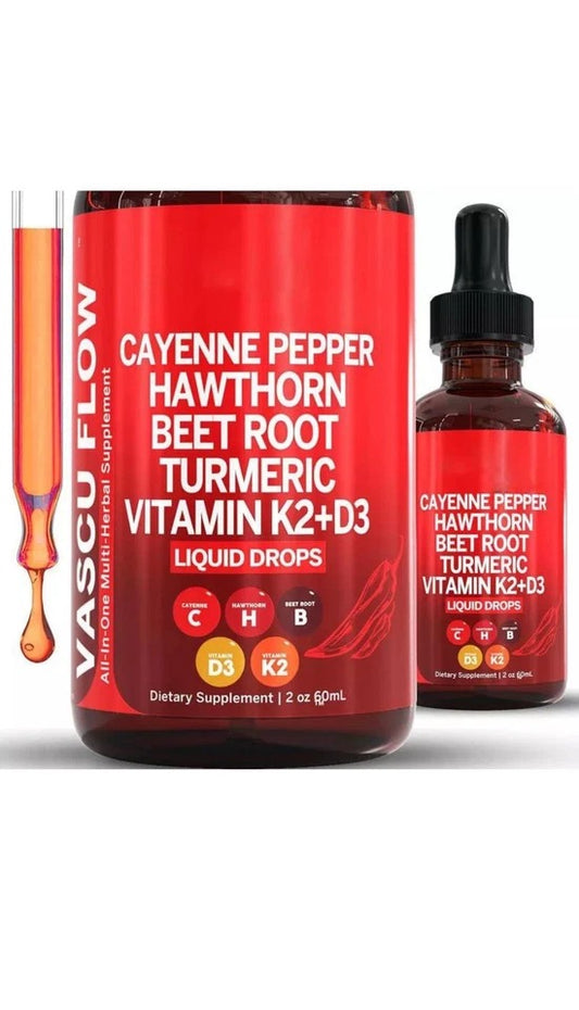 2-PACK Sea Moss & Vascu Glow Drops 2-Pack | Liquid Multivitamin Herbal Supplement