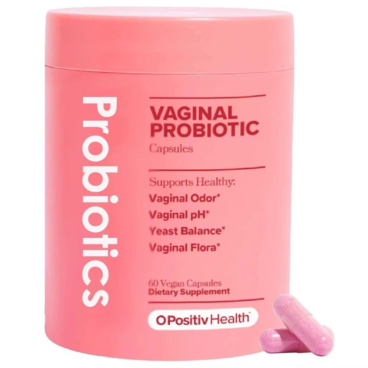 Vaginal Probiotic 60 Vegan Capsules | Odor pH Balance Yeast Support, Naturally