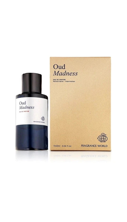 Oud Madness EDP Perfume By Fragrance World 60 ML🥇Hot New Niche UAE Version🥇