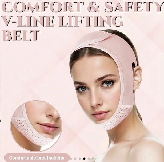 Double Chin Mask, Far Infrared Chin Strap V Line Face Chin Lifting Strap, Jaw...