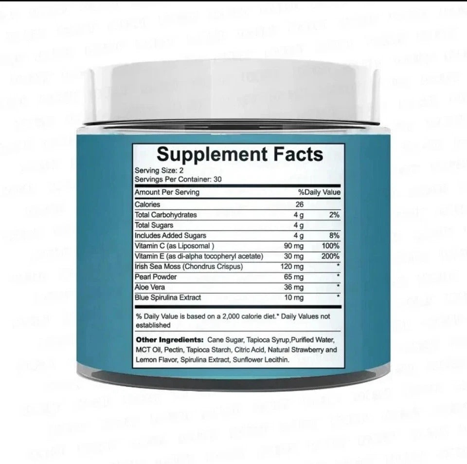 Seaweed gummies contain essential vitamins and minerals for skin nourishment