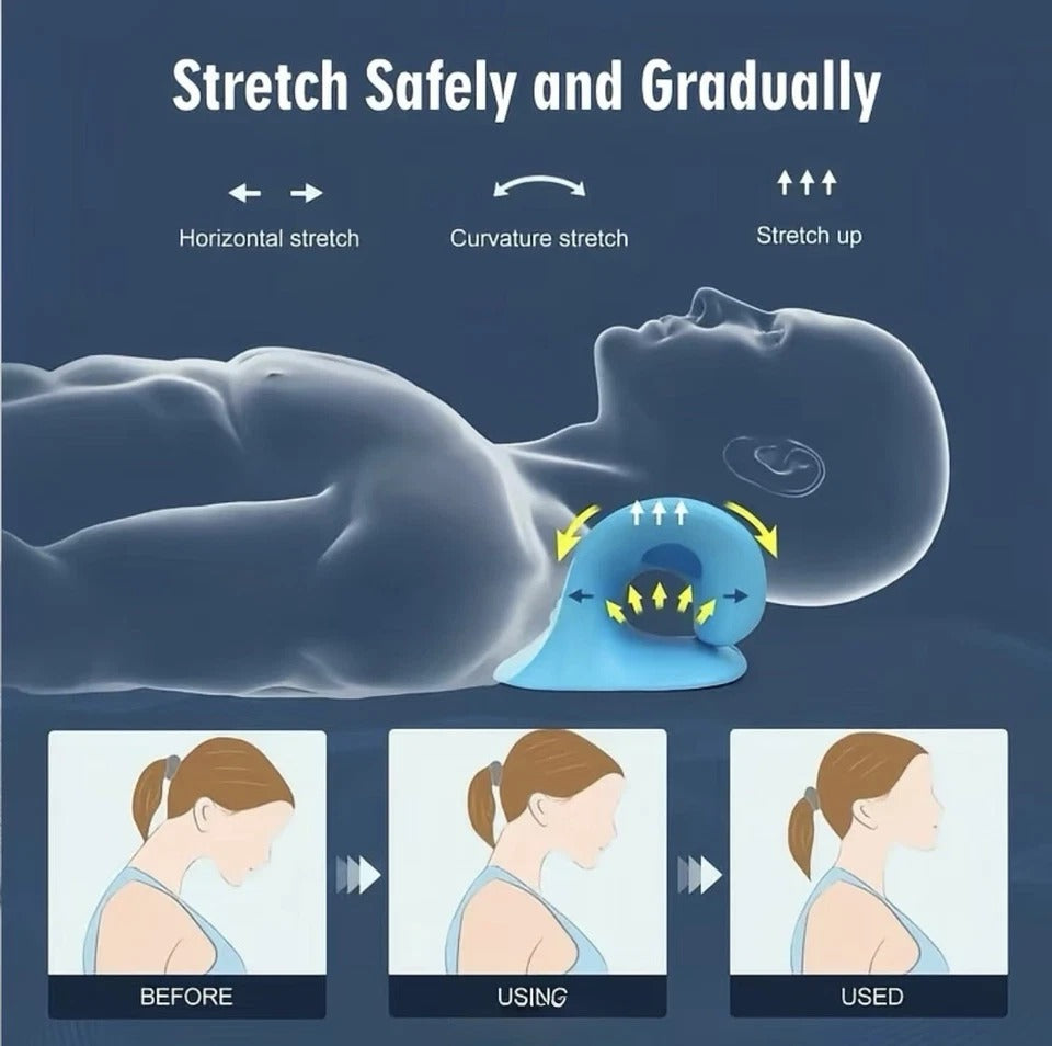 Neck Shoulder Relaxer Massage Rest Pillow Neck Stretcher Cervical Spine Health