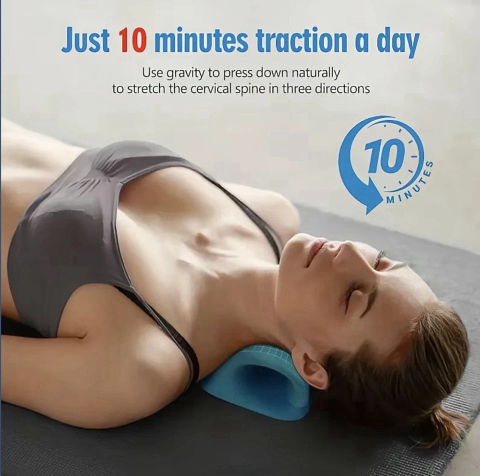 Neck Shoulder Relaxer Massage Rest Pillow Neck Stretcher Cervical Spine Health