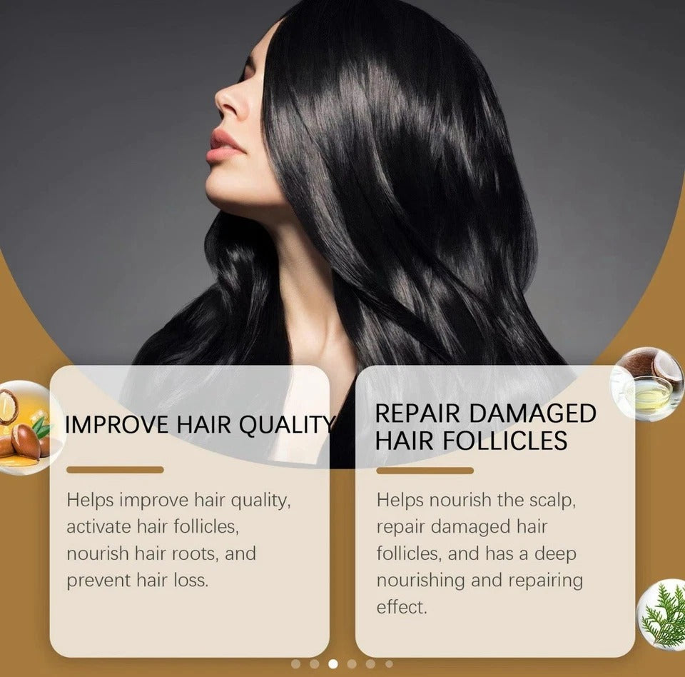 Herbal Hair Growth Shampoo Anti-Hair Loss Strengthen Scalp Nourish 100ml