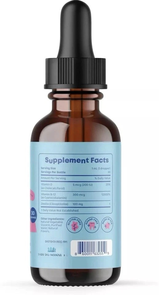 Sea Moss Liquid Drops Supplement with Black Seed Oil Ashwagandha Burdock Root &