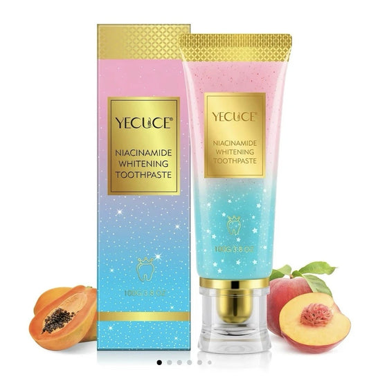 Niacinamide Whitening Toothpaste for Radiant Smile – Gentle Stain Removal, Fre