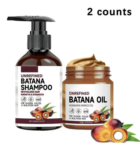 Batana Oil Shampoo And Conditioner Thickening Hair Bundle For Stronger Hair