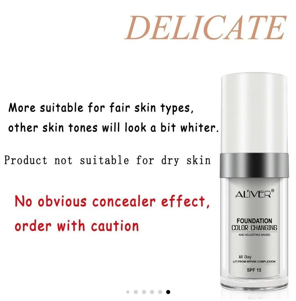 Colour Changing Foundation Magic Flawless Concealer Makeup Change Skin Tone /