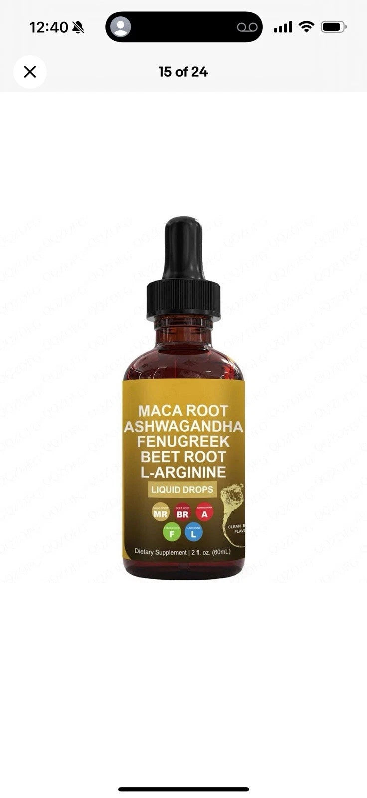 BUY 3 Get 1 FREE -Maca Root Drop Ashwagandha Fenugreek Beet Root L-Arginine 60ml