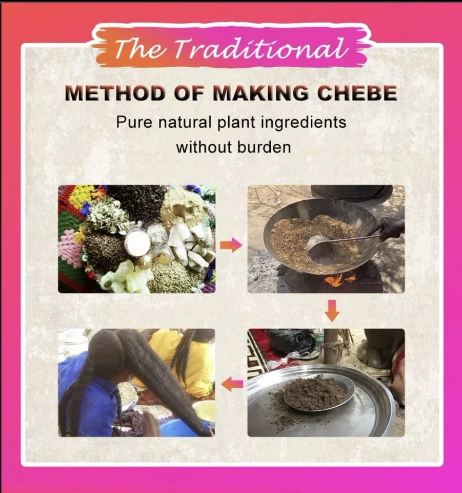 100g African Chebe Powder 100% Natural Ingredients Promote Hair Growth USA Stock