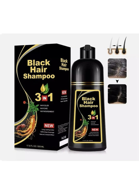 WINE Red Hair Dye Shampoo 3in1 Hair Shampoo Instant Hair Dye Herbal Ingredients