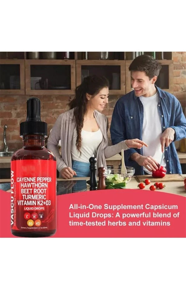 2-PACK Sea Moss & Vascu Glow Drops 2-Pack | Liquid Multivitamin Herbal Supplement