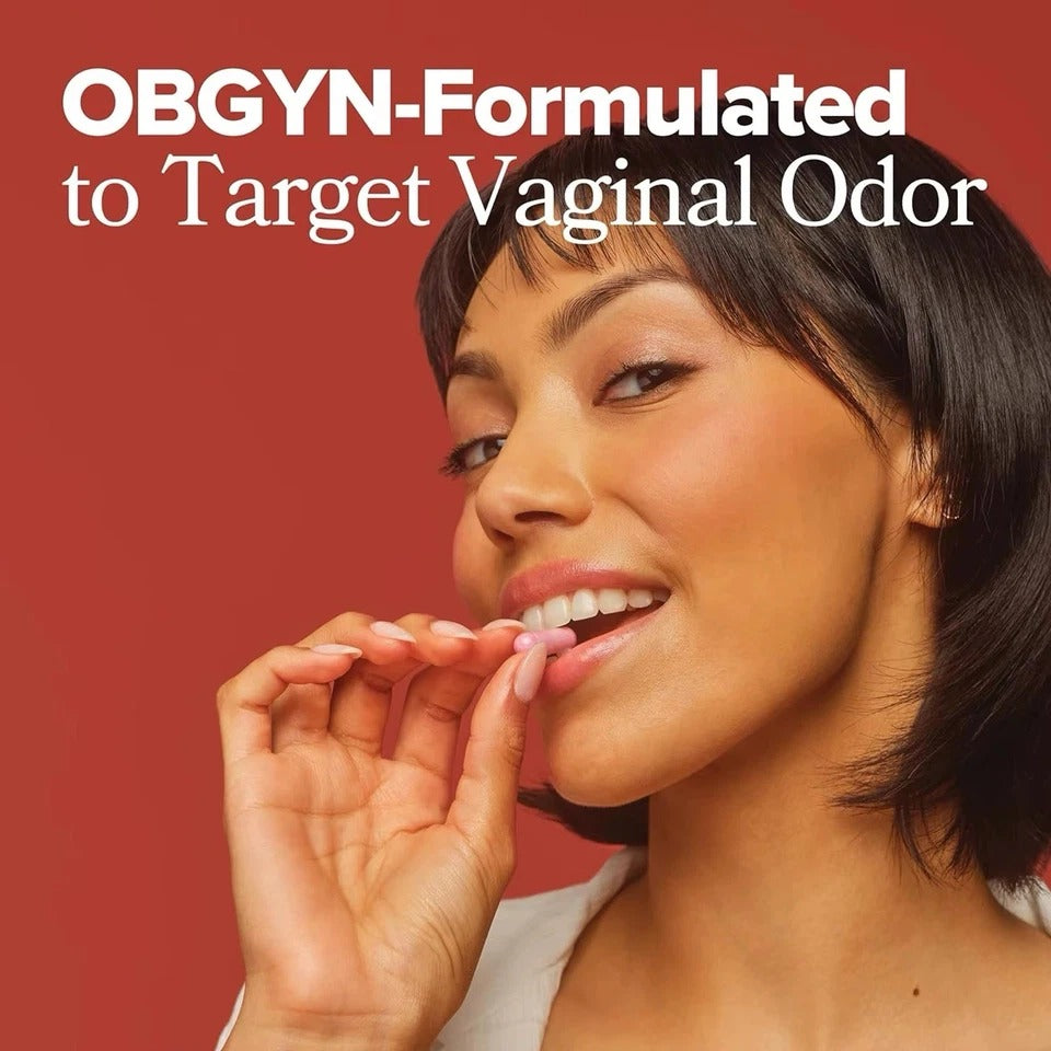 Vaginal Probiotic 60 Vegan Capsules | Odor pH Balance Yeast Support, Naturally