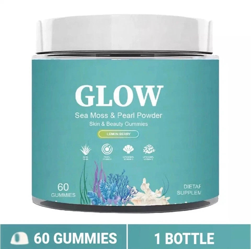 1X Sea Moss Pearl Powder Vitamin Gummies 60 Gummies for Skin & Beauty