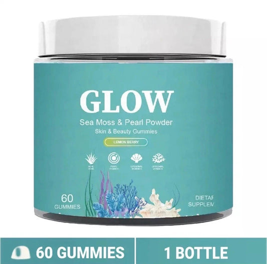 1X Sea Moss Pearl Powder Vitamin Gummies 60 Gummies for Skin & Beauty